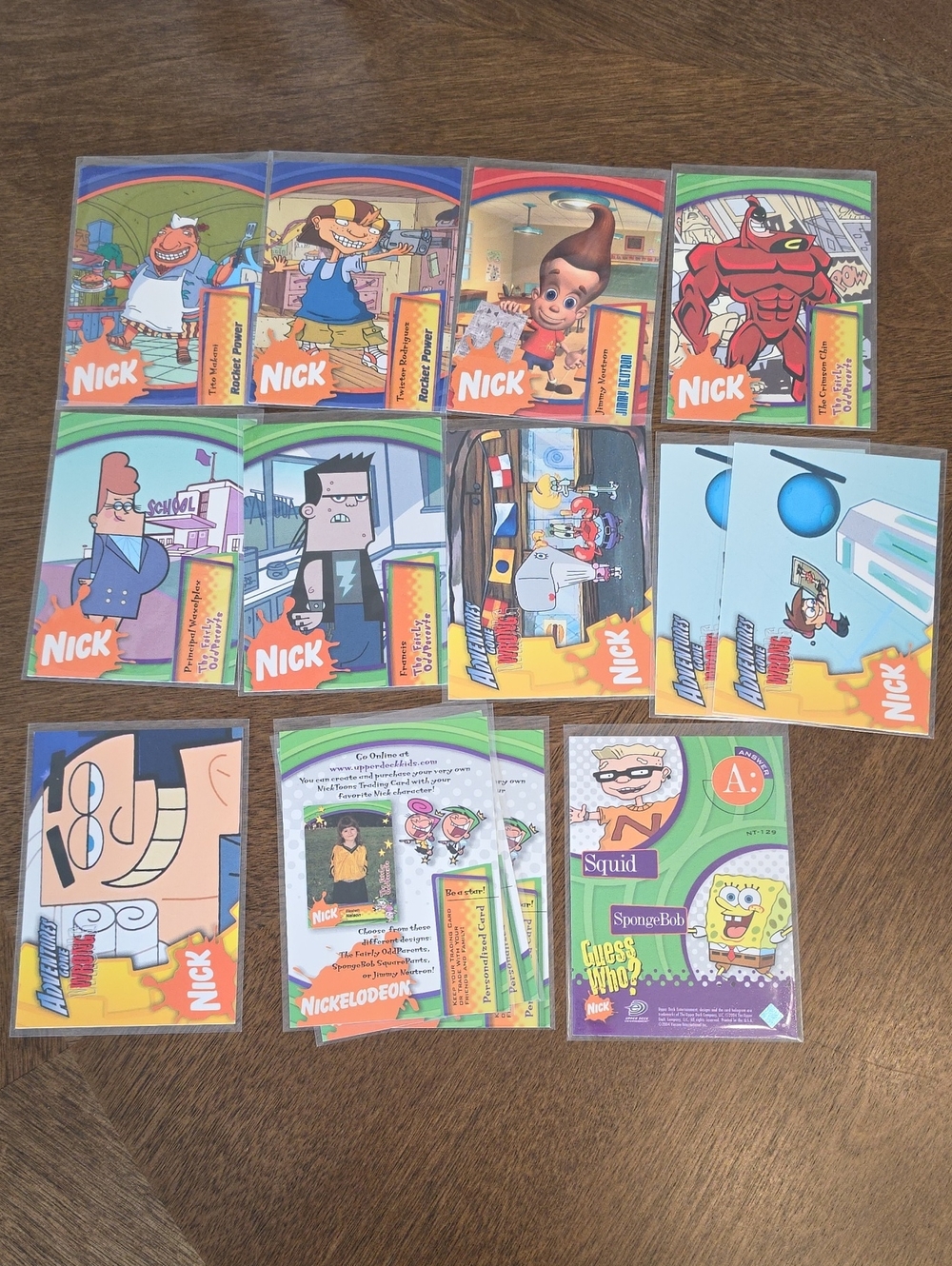Nickelodeon 2003 Upper Deck Nicktoons Trading Cards Jimmy Neutron Rocket Power